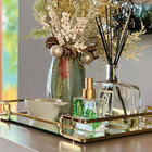 Bandeja Hara Luana Dourada 37x57 Cm