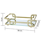 Bandeja Hara Luana Dourada 39.5x70 Cm