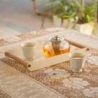 Bandeja Linea 40X23X5Cm Branco Geguton