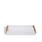 Bandeja Linea 40X23X5Cm Branco Geguton