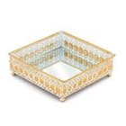 Bandeja Luxo Grega Quadrada - Ouro