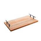 Bandeja Madeira Com Alça Woodart Liptus 38x18x10cm Preta