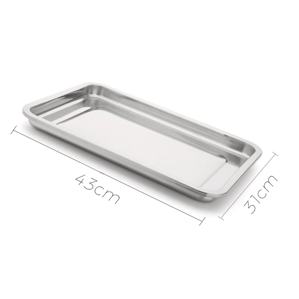 Bandeja Média 300 Mm Altura 0,4 Mm  Travessa Multiuso