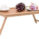 Bandeja Mesa De Bambu Com Pés Dobrável Para Café Da Manhã