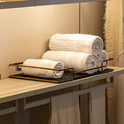 Bandeja Multiuso Hara Luana Tampo Couríssimo Preto 39x70 Cm D