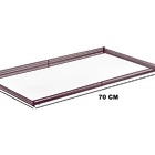 Bandeja Multiuso Hara Wire 40x70 Cm Champanhe