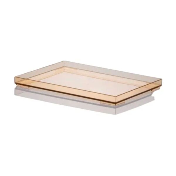 Bandeja Organizadora 25x17x2cm De Acrilico Âmbar Paramount