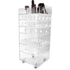 Bandeja Organizadora Em Acrílico Com Porta Pincéis Mod N5