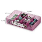 Bandeja Organizadora Para Jóias Com 8 Divisórias M Rosa