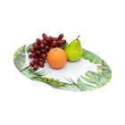 Bandeja Oval 51x36x2cm Leaves ? Bon Gourmet - Verde