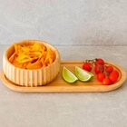 Bandeja Oval Bambu Petisqueira 34x14