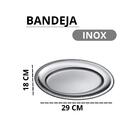 Bandeja Oval Rasa De Inox 29cm
