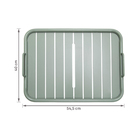 Bandeja para Alimentos 6x54,5x40cm Aço Verde Café II Naterial