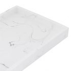 Bandeja para Bancada Retangular Plástico Branco Banheiro Oikos