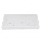 Bandeja para Bancada Retangular Plástico Branco Banheiro Oikos