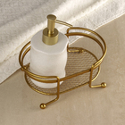 Bandeja para Banheiro Dourado Fosco Arthi