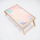 Bandeja Para Café Da Manhã Estampa Abstrata - 40x25cm Clara