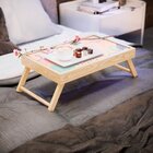 Bandeja Para Café Da Manhã Estampa Abstrata - 40x25cm Clara