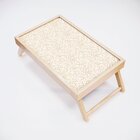 Bandeja Para Café Da Manhã Estampa Arabesco - 40x25cm Clara