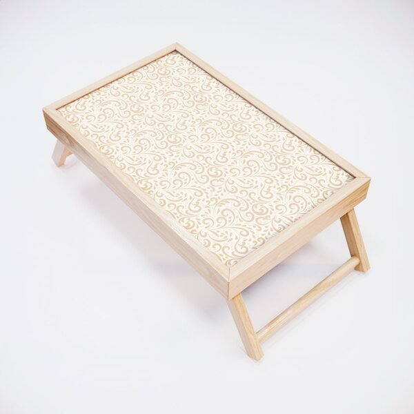 Bandeja Para Café Da Manhã Estampa Arabesco - 40x25cm Clara