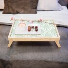 Bandeja Para Café Da Manhã Estampa Arabesco Verde - 40x25cm C