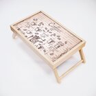 Bandeja Para Café Da Manhã Estampa Espresso Coffee - 40x25cm