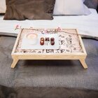 Bandeja Para Café Da Manhã Estampa Espresso Coffee - 40x25cm