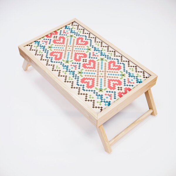 Bandeja Para Café Da Manhã Estampa Geométrica - 40x25cm Clara