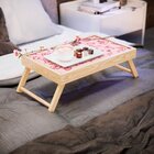 Bandeja Para Café Da Manhã Estampa I Love You - 40x25cm Clara