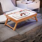 Bandeja Para Café Da Manhã Estampa Love E Ramos - 40x25cm Mar