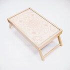 Bandeja Para Café Da Manhã Estampa Mandala - 40x25cm Clara