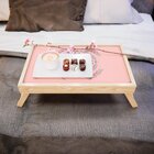 Bandeja Para Café Da Manhã Estampa Mão E Flor De Lótus - 40x2