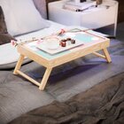 Bandeja Para Café Da Manhã Estampa Poá Coloridos - 40x25cm Cl