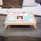 Bandeja Para Café Da Manhã Estampa Poá Coloridos - 40x25cm Cl