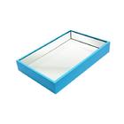 Bandeja Para Lavabo Laqueada E Espelhada Azul Turquesa