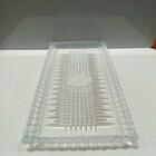 Bandeja Para Servir 2x34x17cm Vidro Transparente