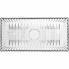 Bandeja Para Servir 2x34x17cm Vidro Transparente