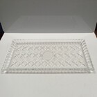 Bandeja Para Servir 2x34x17cm Vidro Transparente