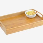 Bandeja Para Servir Bambu Bamboo Cama 35 Cm