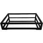 Bandeja Pequena De Vidro Para Decoração Preta Espelhada Casa