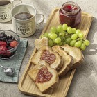 Bandeja Petisqueira Retangular De Bambu