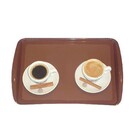 Bandeja Plástica Retangular Cafe - Supercron