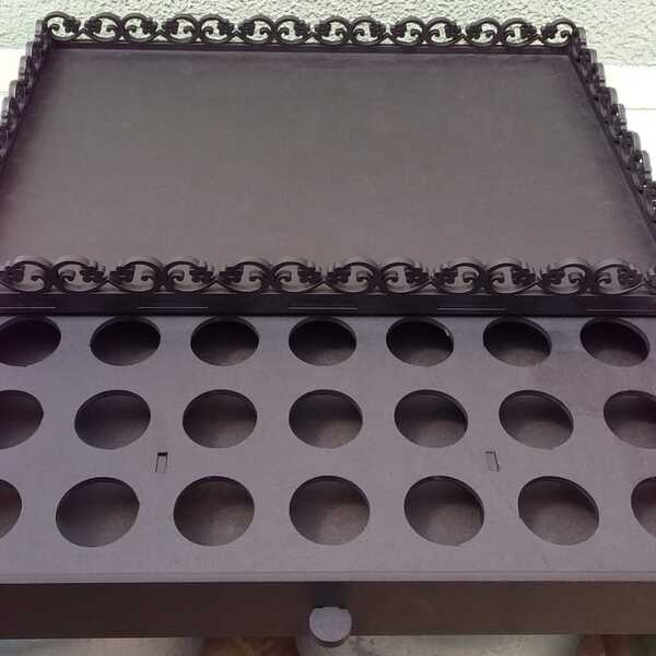 Bandeja Porta Cápsula Em Mdf - Cor: Preta