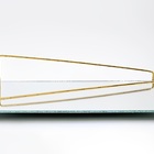 Bandeja Porta Perfumes Decorativa Multiuso Dourada Grande