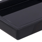 Bandeja Preta em Vidro Espelhada Mabruk