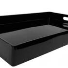 Bandeja Preta Plástica 46x30x4,3cm - Mimo Style