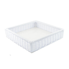 Bandeja Quadrada 35x35x08cm - Branco