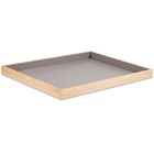 Bandeja Quadrada Madeira Cinza Media Mart 12496