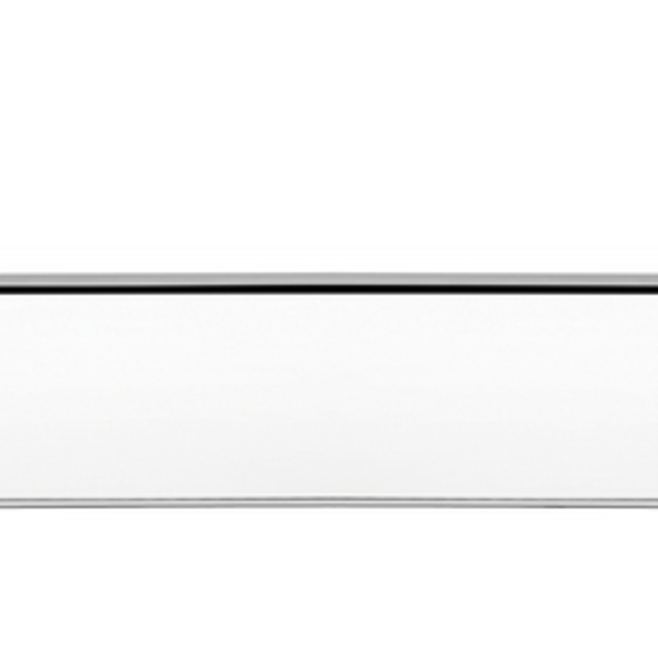 Bandeja Quadrata Retangular Em Aco Inox Alto Brilho 38x17 Cm