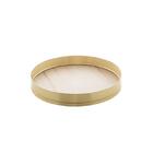 Bandeja Redonda Em Aço Escovado Wolff Jade 36 Dourada